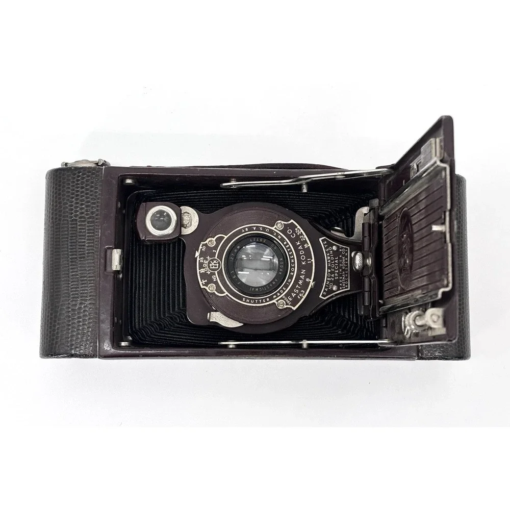 Vintage Kodak Rainbow Hawk-Eye No 2A Folding Special Camera 1930s Film TV Prop